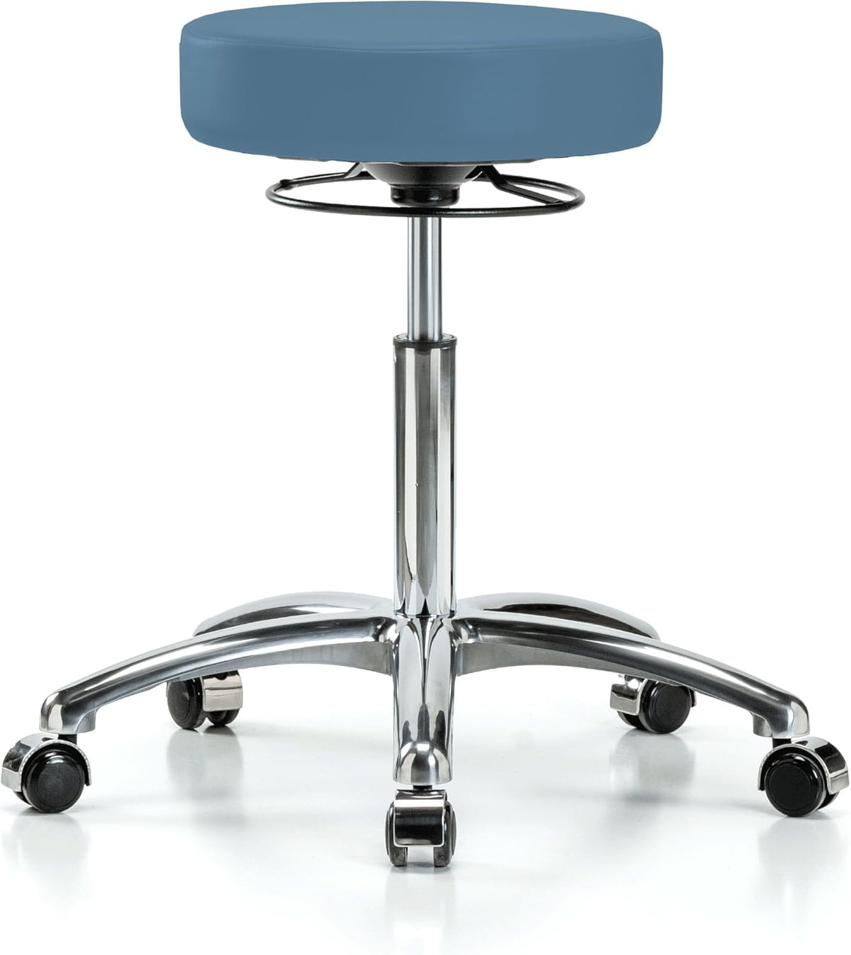 Cinder Fabric Adjustable Swivel Stool with Footring Q969237