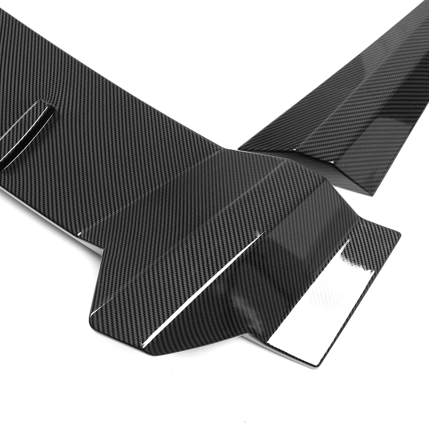 Glossy Carbon Fiber Pattern Rear Window Roof Spoiler Wing Lip J754943