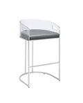 Grey Bar Stool Set of 2 M919248