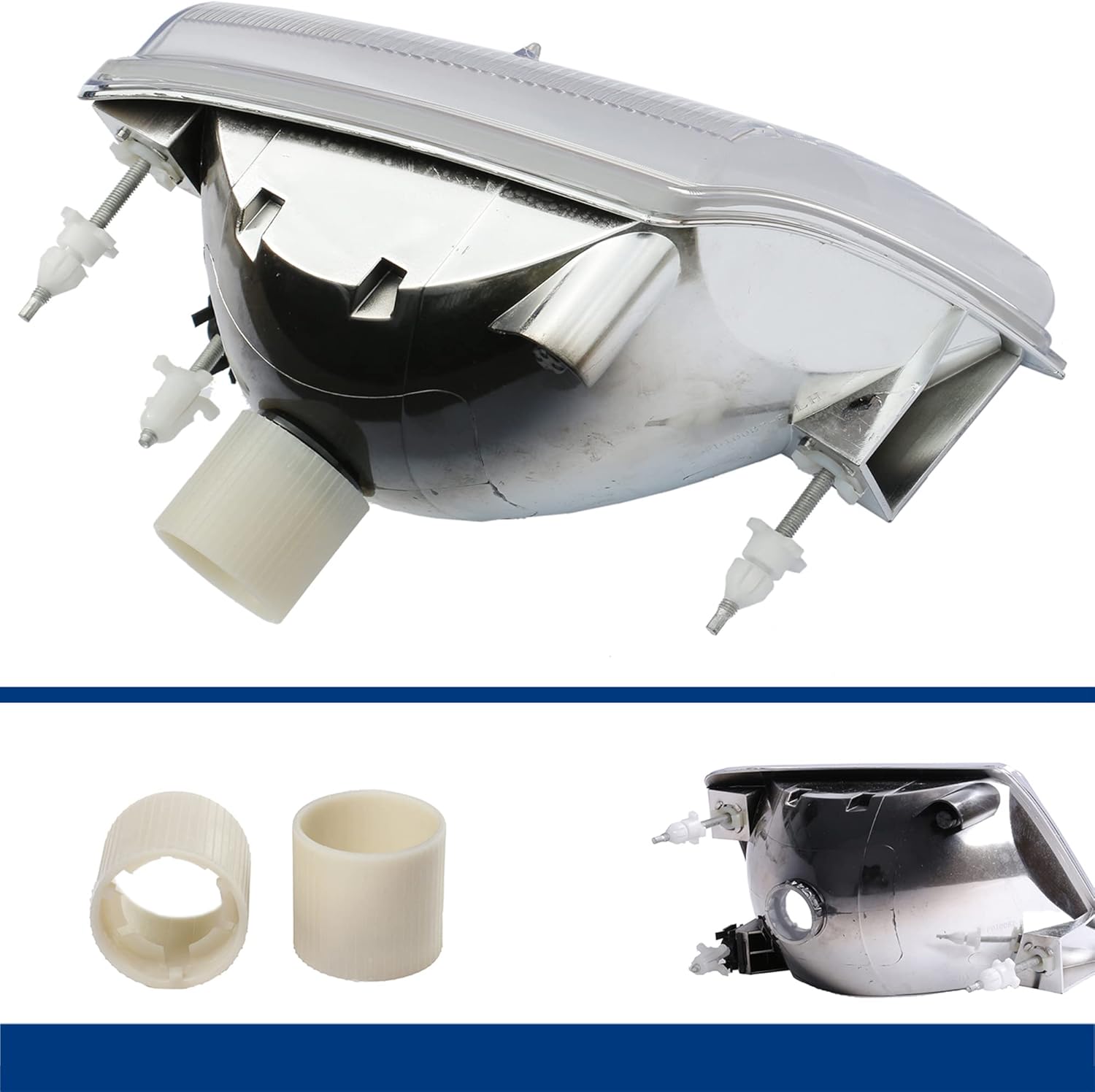 Headlight Assembly for 1998 1999 2000 Ford Ranger Pickup Truck Left Driver and Right Passenger Side without Bulbs Pack of 2 C83592
