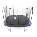 13' Square Trampoline with Lighted Spring Pad Navy O8533