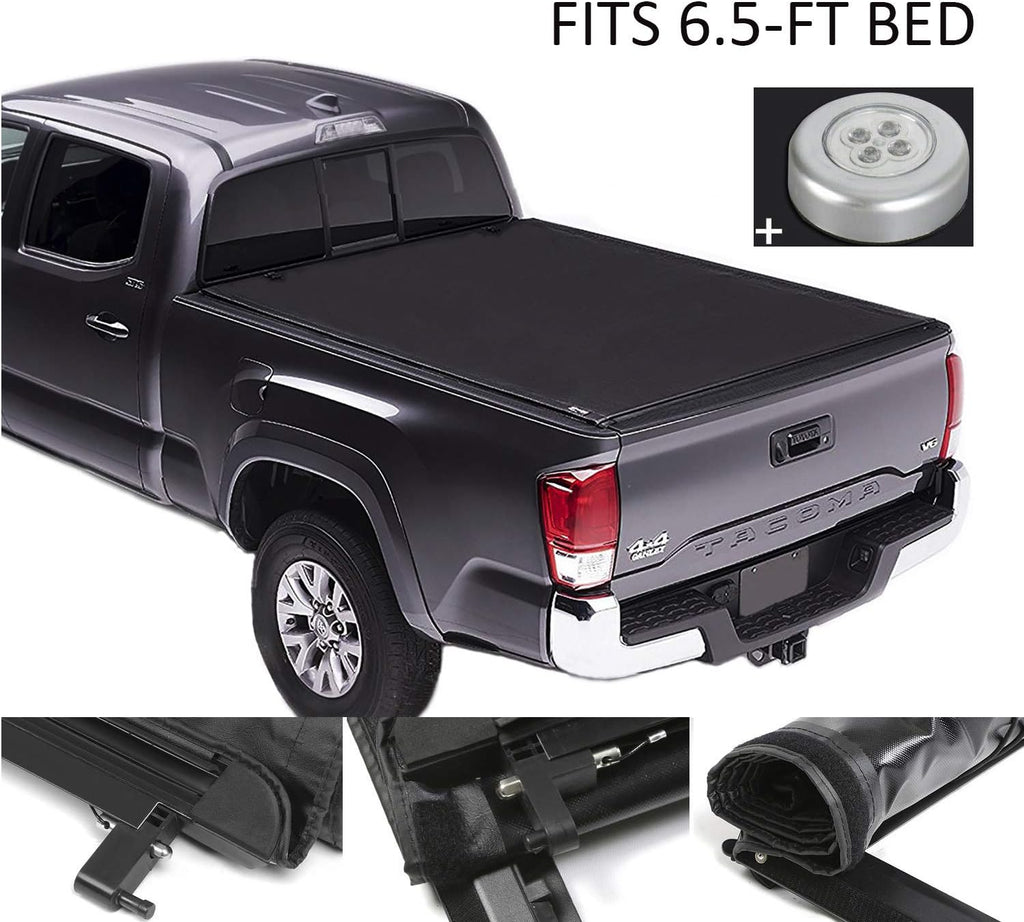 Soft Roll Up Tonneau Cover Black Truck Bed Covers C6431