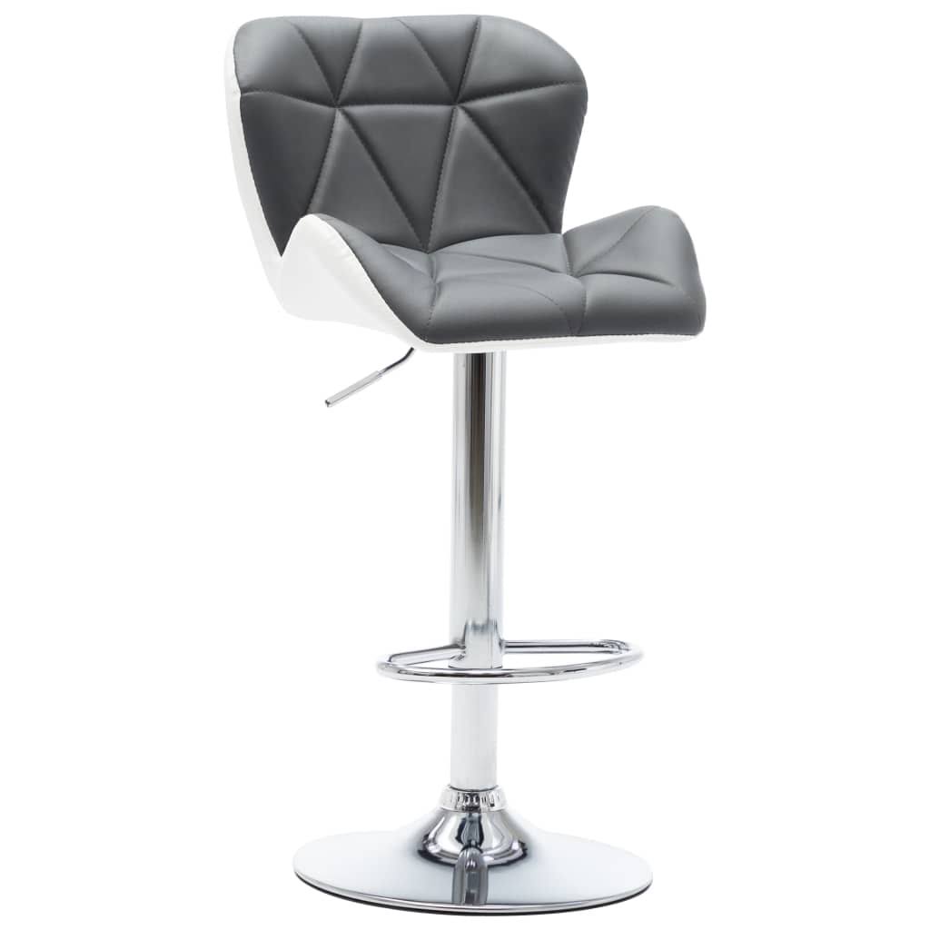 Gray Faux Leather Bar Stool B265