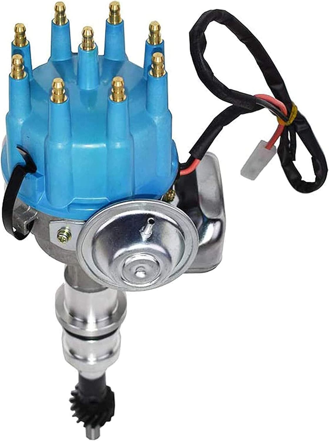 Red Cap Distributor with 8.0mm Spark Plug Wires and Canister Coil L480306