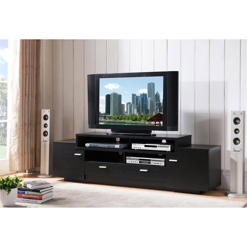 72x22 Black TV Stand R22432