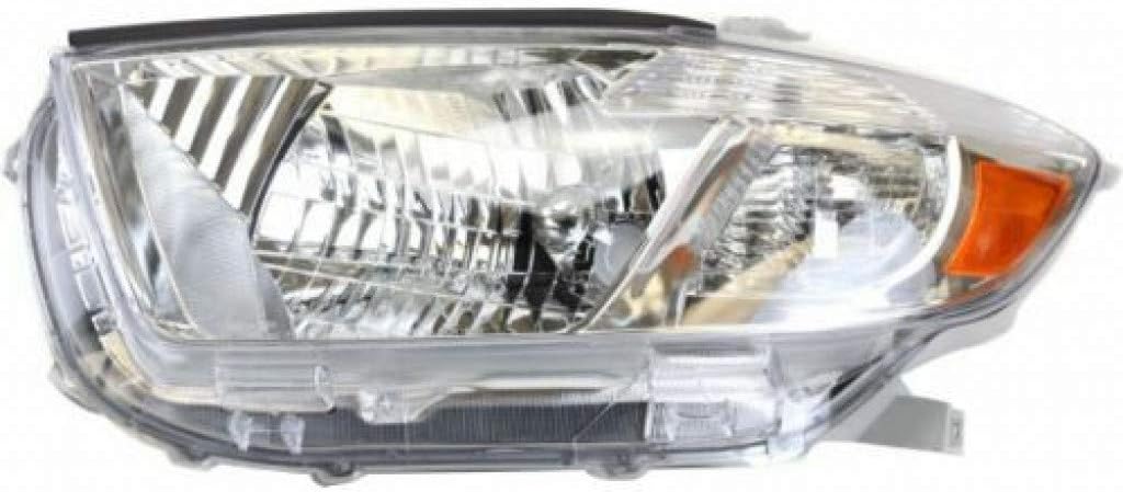 Passenger Side Headlight Unit for Toyota Highlander 2008 2009 2010 V52108