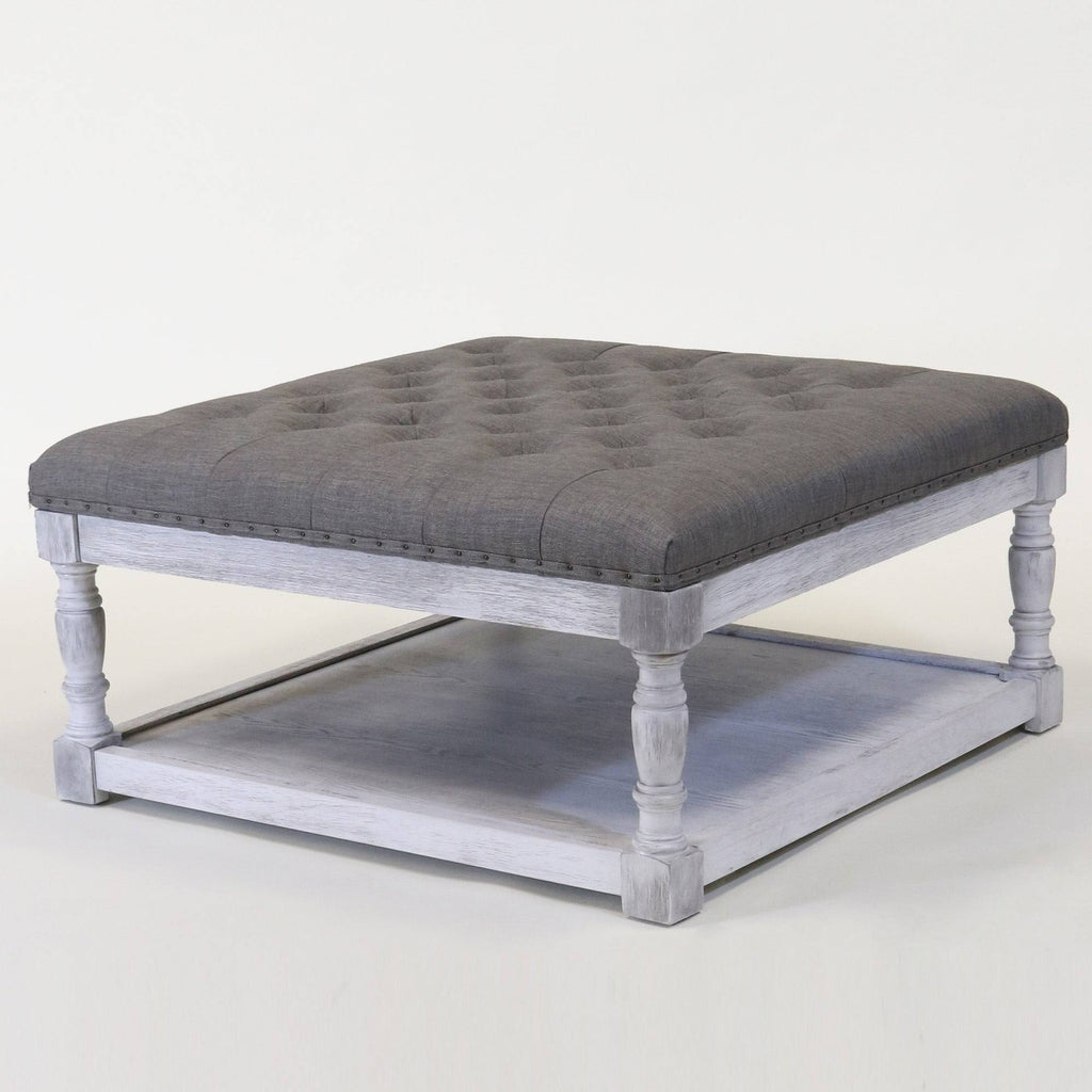 Tufted Textile Shelved Ottoman E82308