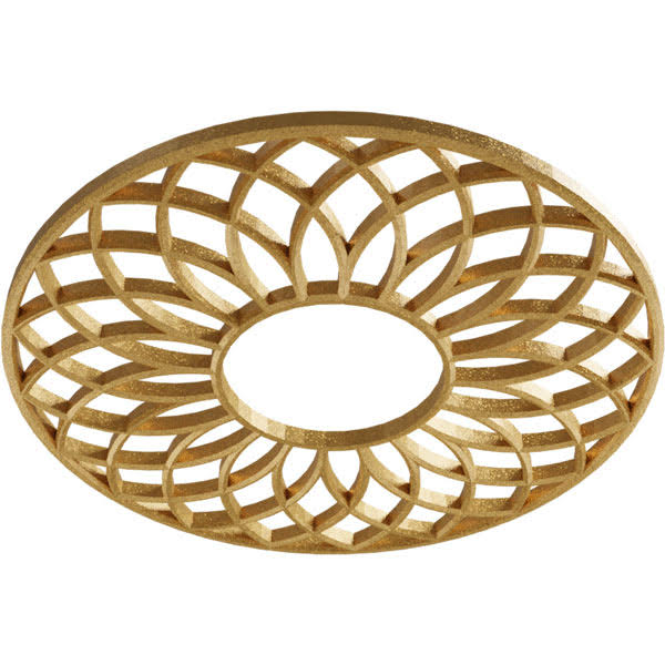 Gold PVC Pierced Ceiling Medallion J613