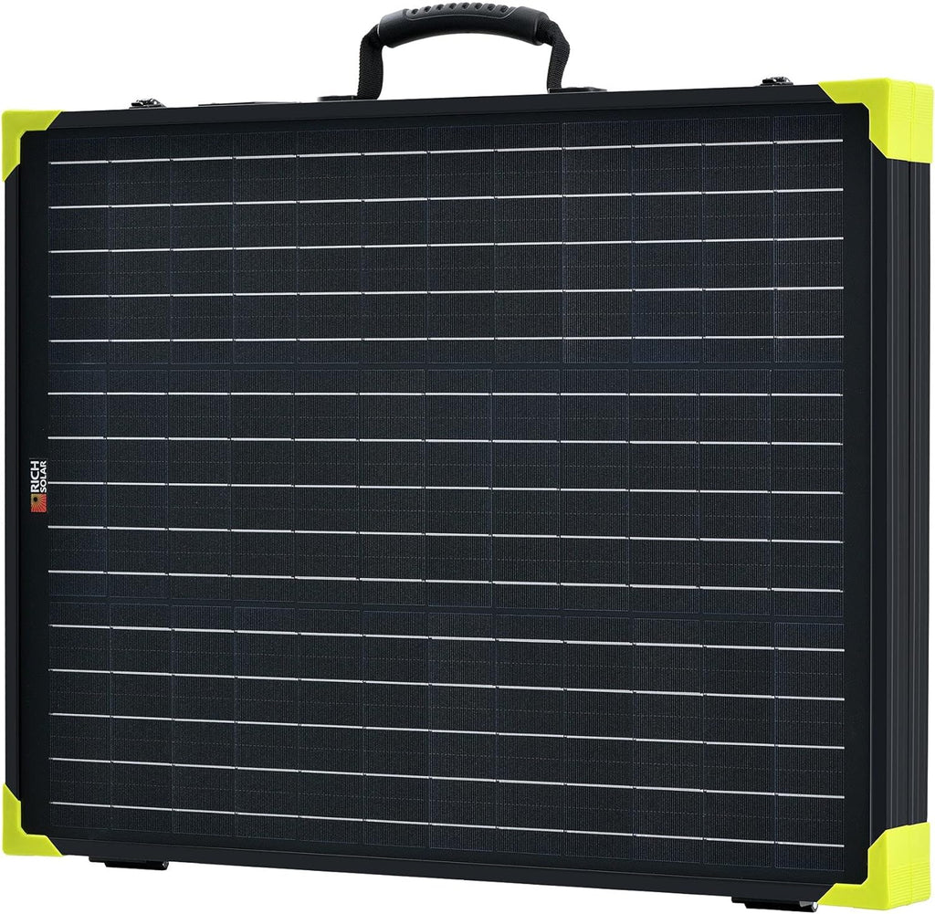 100W Monocrystalline Portable Solar Panel Suitcase with Kickstand A237