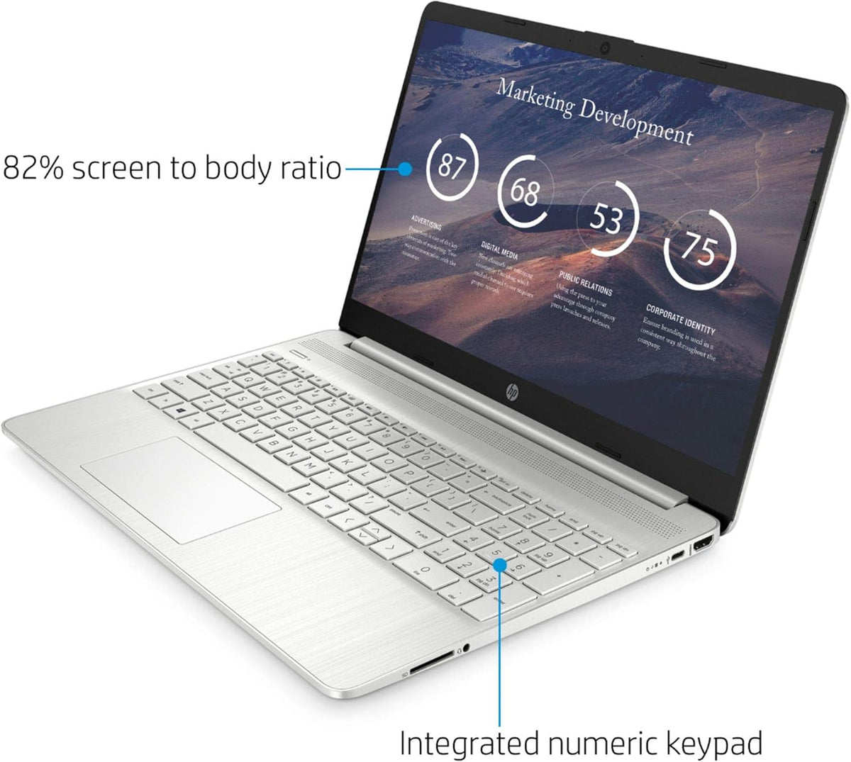 15.6" FHD Touchscreen Display Laptop, AMD 8-core R7-4700U, 32GB RAM 1TB SSD, Silver A653