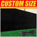 Black Fence Privacy Screen with Grommets U209