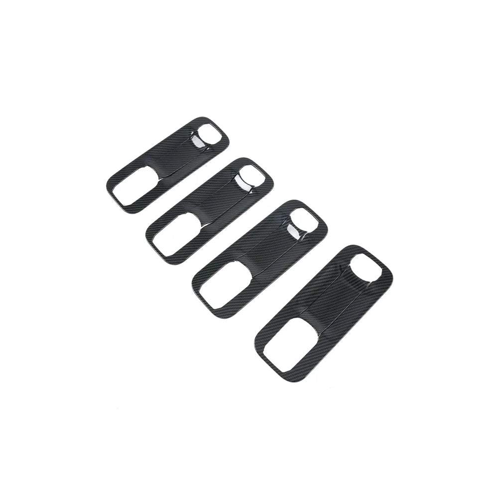8 Pcs/Set ABS Imitate Carbon Fiber Handle Bowl Cover Door Lock Panel Frame For Ford F-150 Raptor 2015-2020 Car Exterior Decorative Sticker P37800