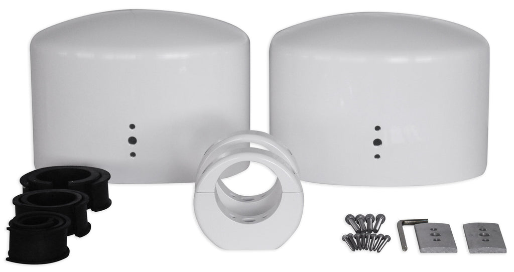 6x9 White Aluminum Wakeboard Tower Speaker Pod Enclosures Y2542