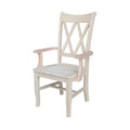 Ivory Solid Wood Arm Chair N149
