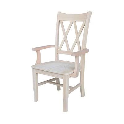 Ivory Solid Wood Arm Chair N149
