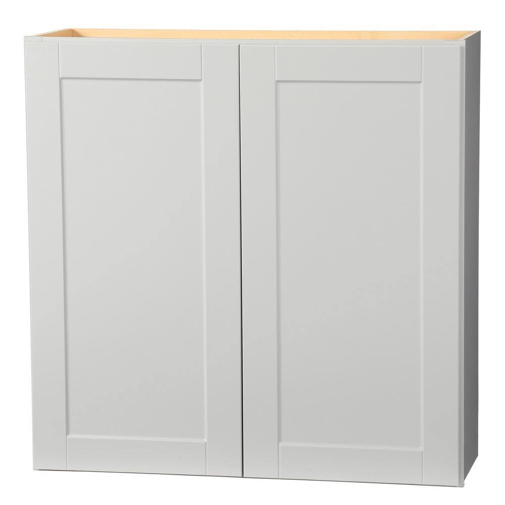 Dove Gray Shaker Assembled Wall Kitchen Cabinet T127834