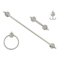 4-Piece Bathroom Accessories Set in Satin Nickel S934001