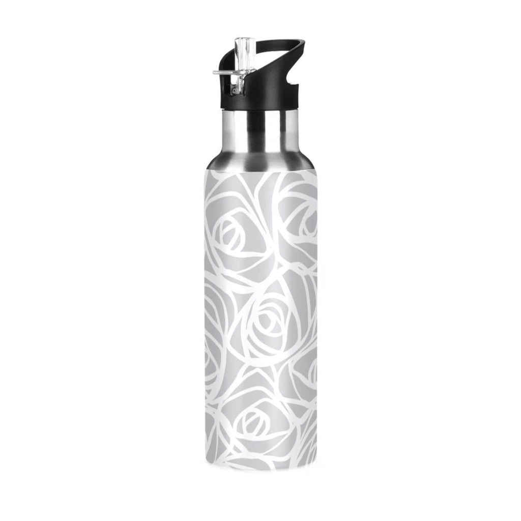 Stainless Steel Water Bottle with Straw Lid Vacuum Insulated Flask 20 OZ U5270