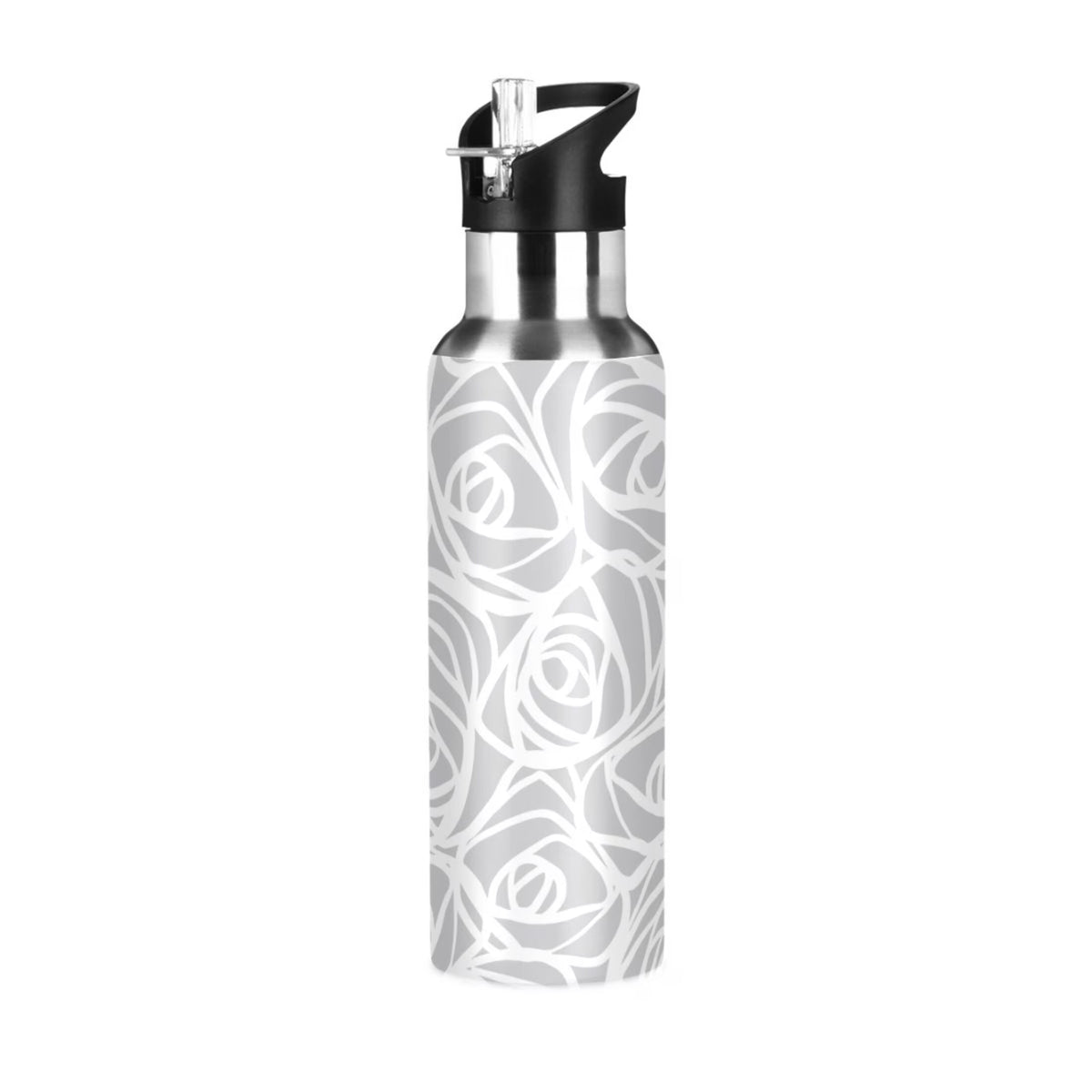 Stainless Steel Water Bottle with Straw Lid Vacuum Insulated Flask 20 OZ U5270