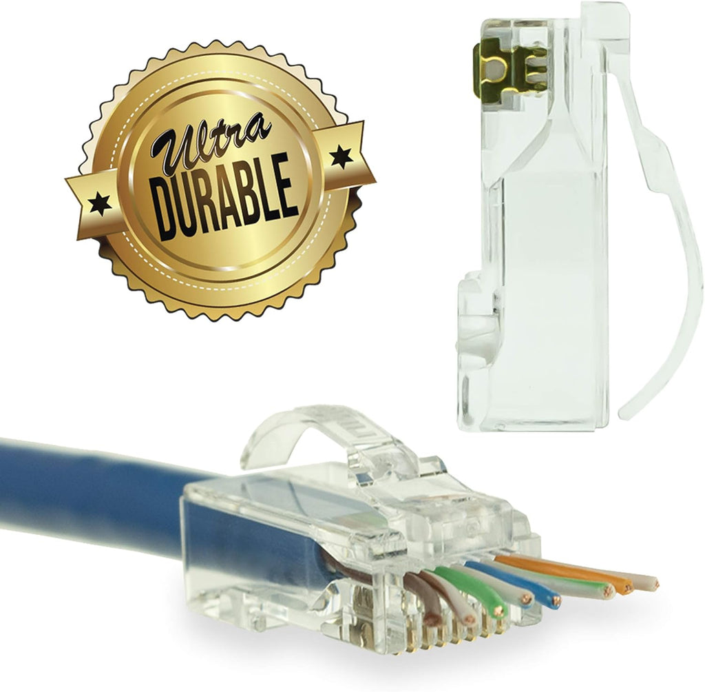 100 Pack Cat6 STP RJ45 Connectors I8285