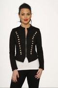 Black Military Jacket M922191