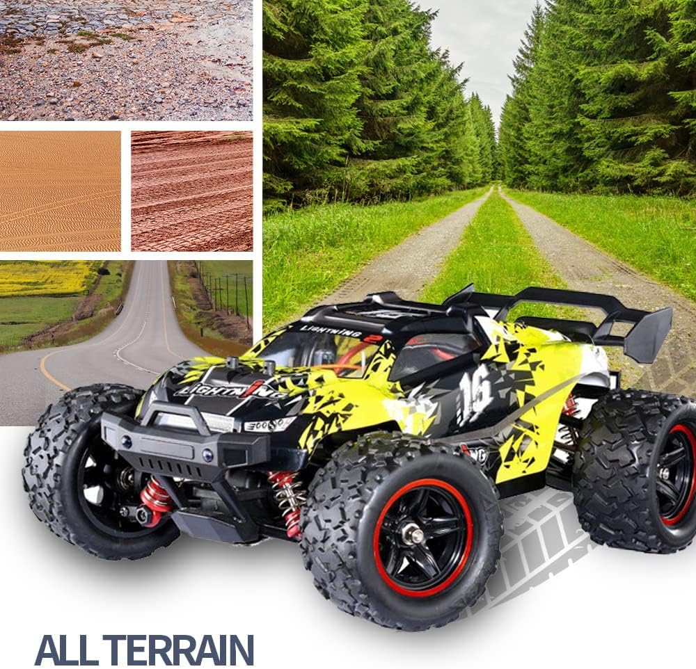 1/18 RC Car 4WD Brushless Offroad Truck with Two Rechargeable Batteries I240