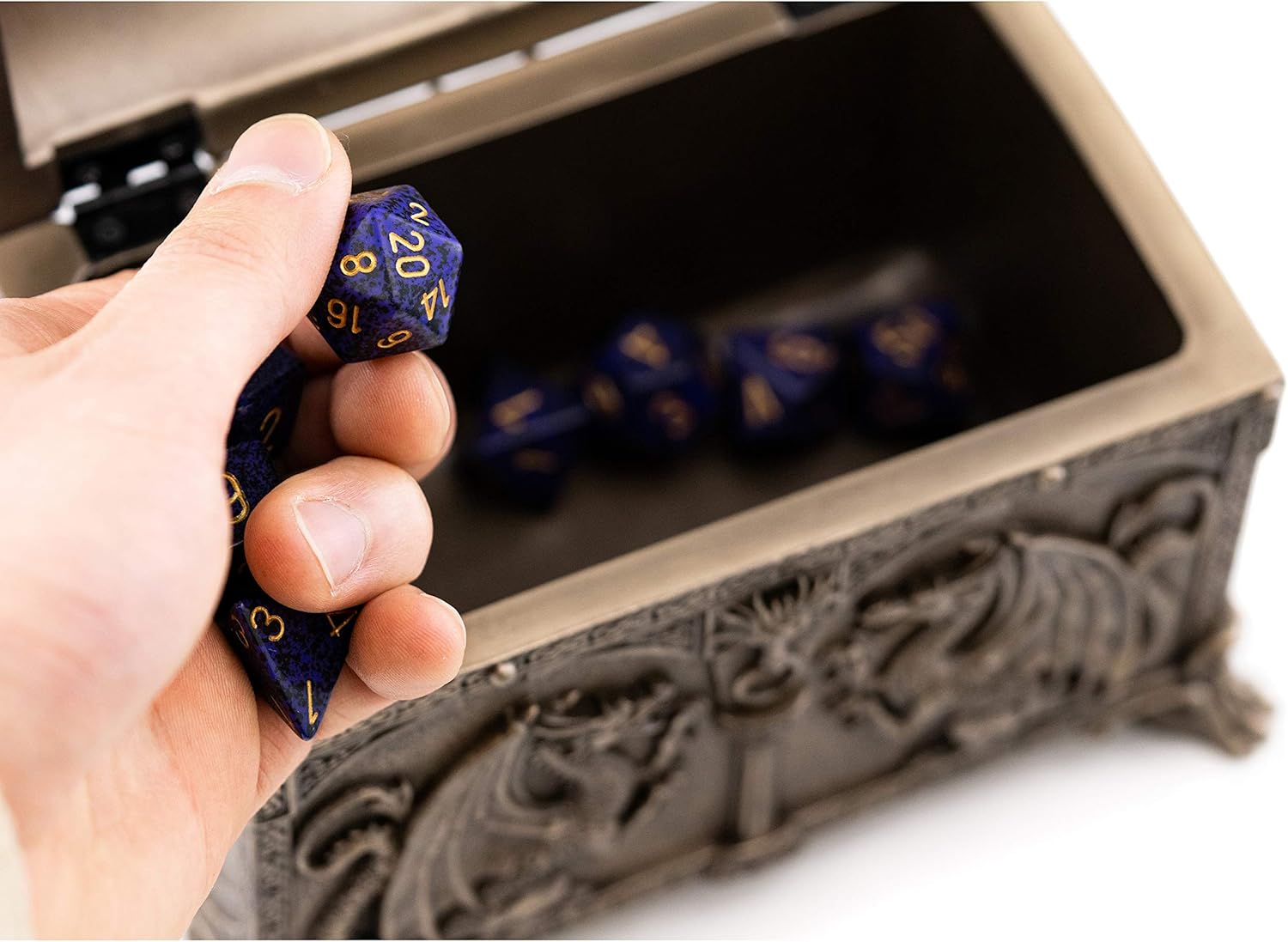 7-Inch Cold Cast Bronze Jewelry Box T809106