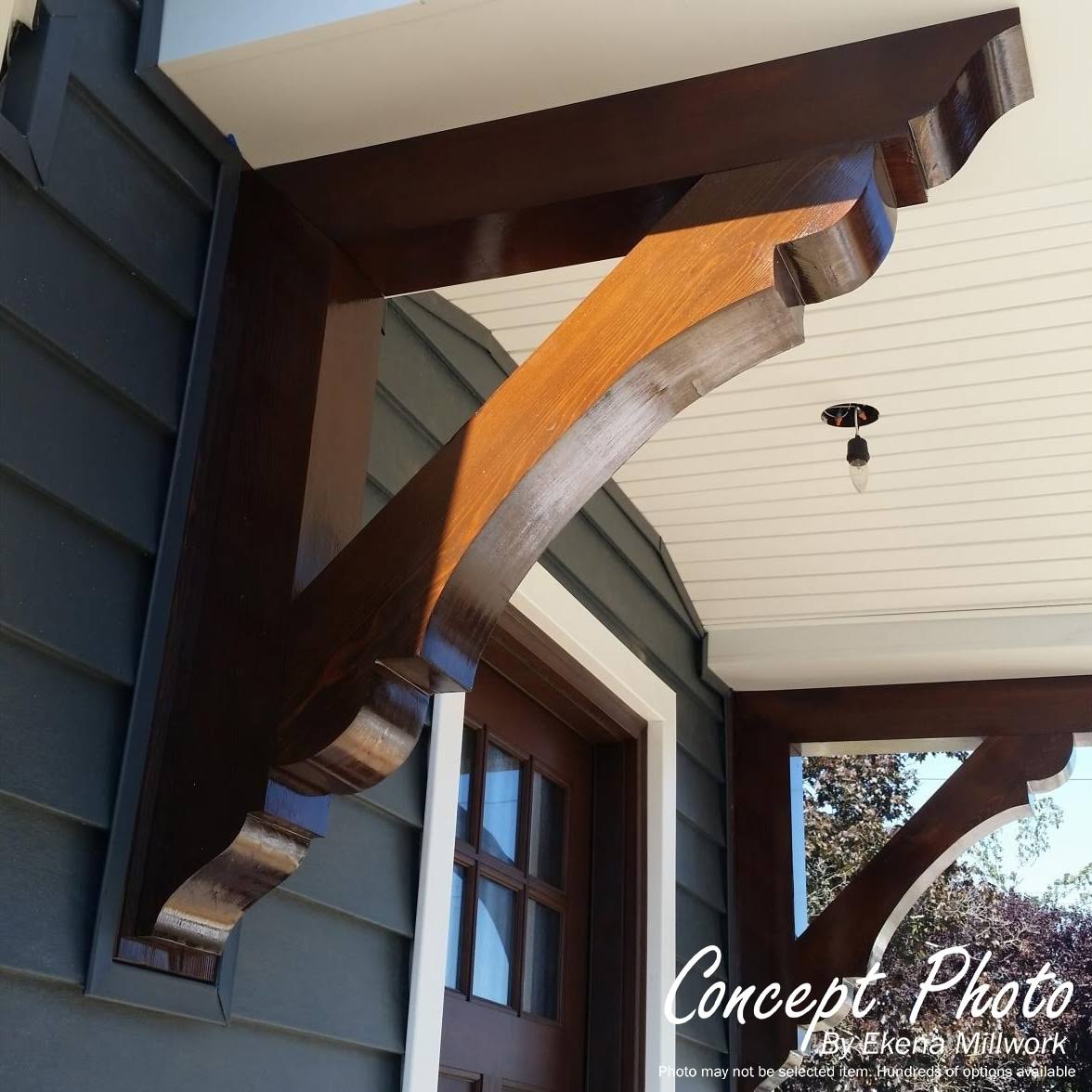 5 1/2x22W x 18x22D x 26x22H Imperial Smooth Craftsman Outlooker, Western Red Cedar Y878