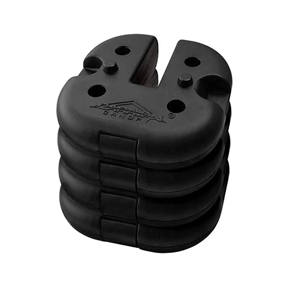 Rubber 6 Pound Cement Canopy Weight Plate, Set of 4 N754