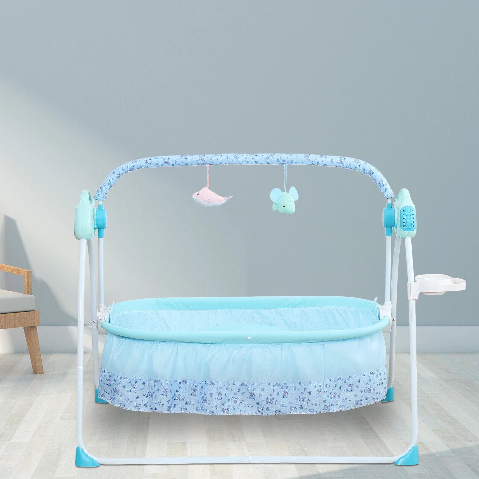 Electric Baby Cradle Swing Bouncer with Bluetooth Melodies USB A35740
