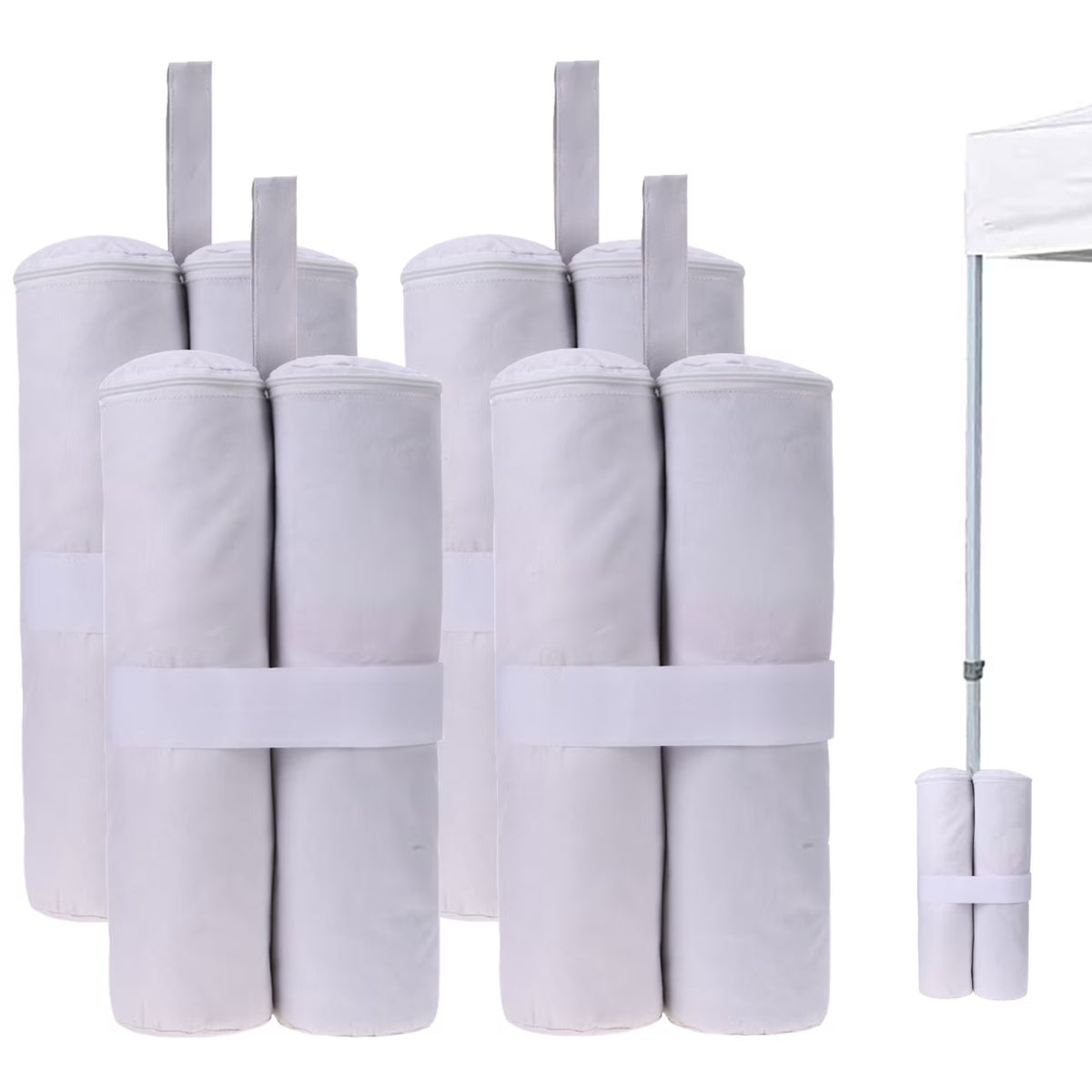 Canopy Weight Bags, 30lb Each, 4PCS White T61830