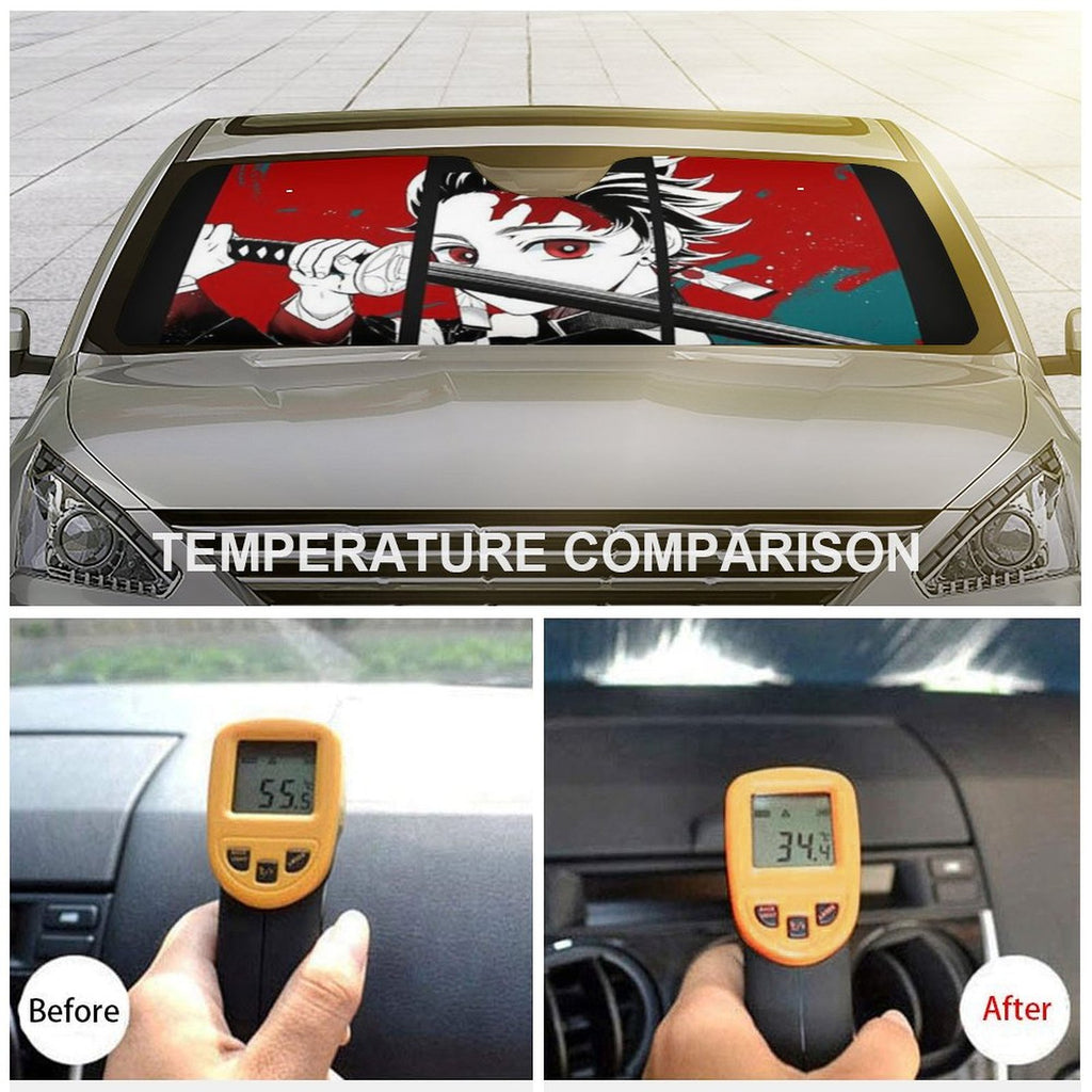 Foldable Reflective Car Windshield Sun Shade Cover P54929