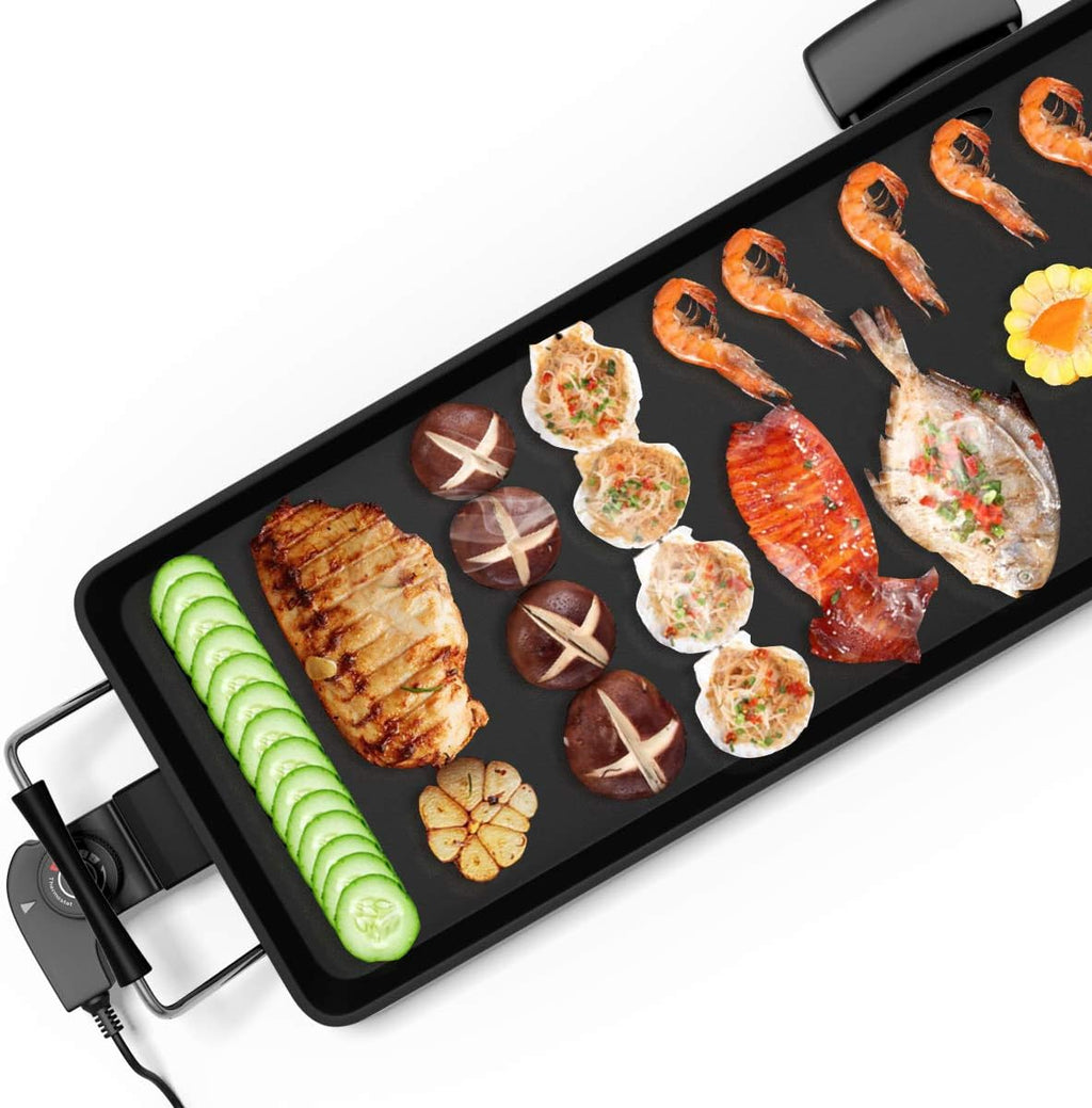 35 Electric Teppanyaki Table Top Grill Griddle, Nonstick Extra Large Griddle G429