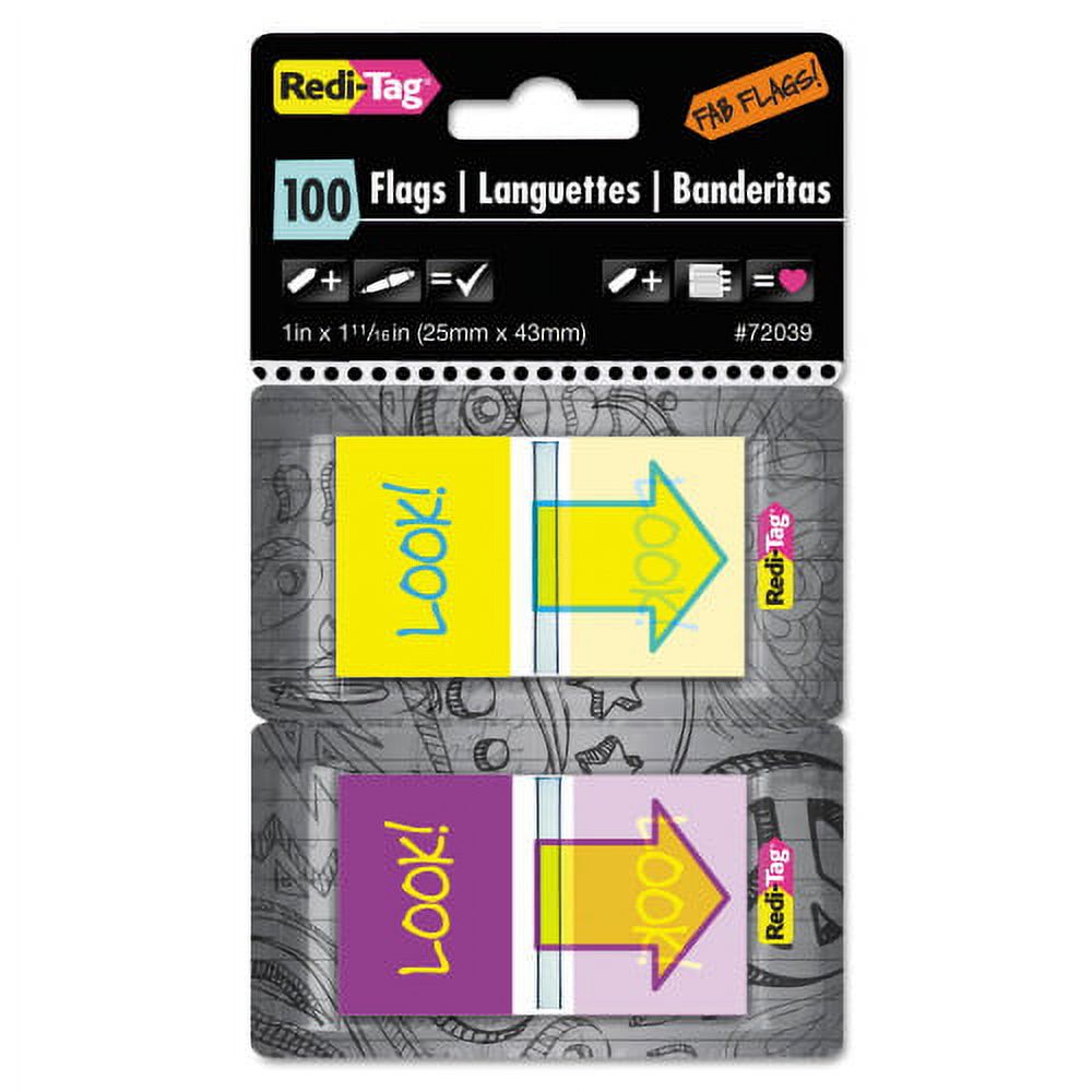 Pop-Up Page Flags with Dispenser, 100/Pack E7739