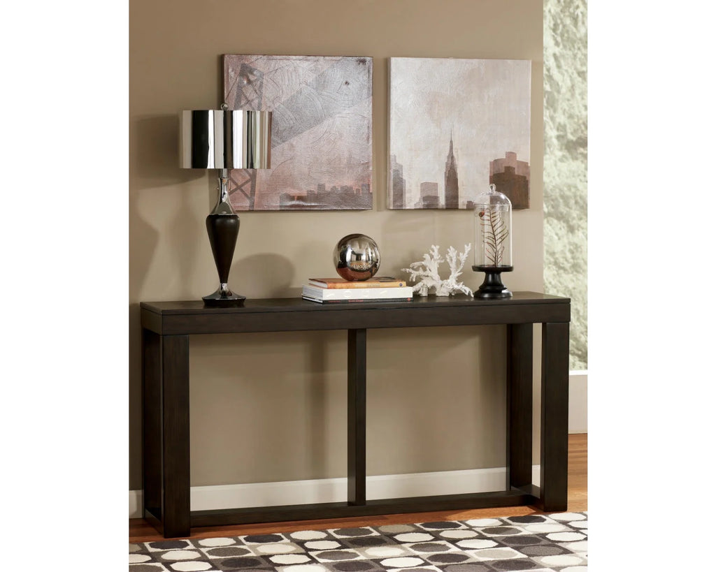 Dark Brown Sofa Console Table O348455
