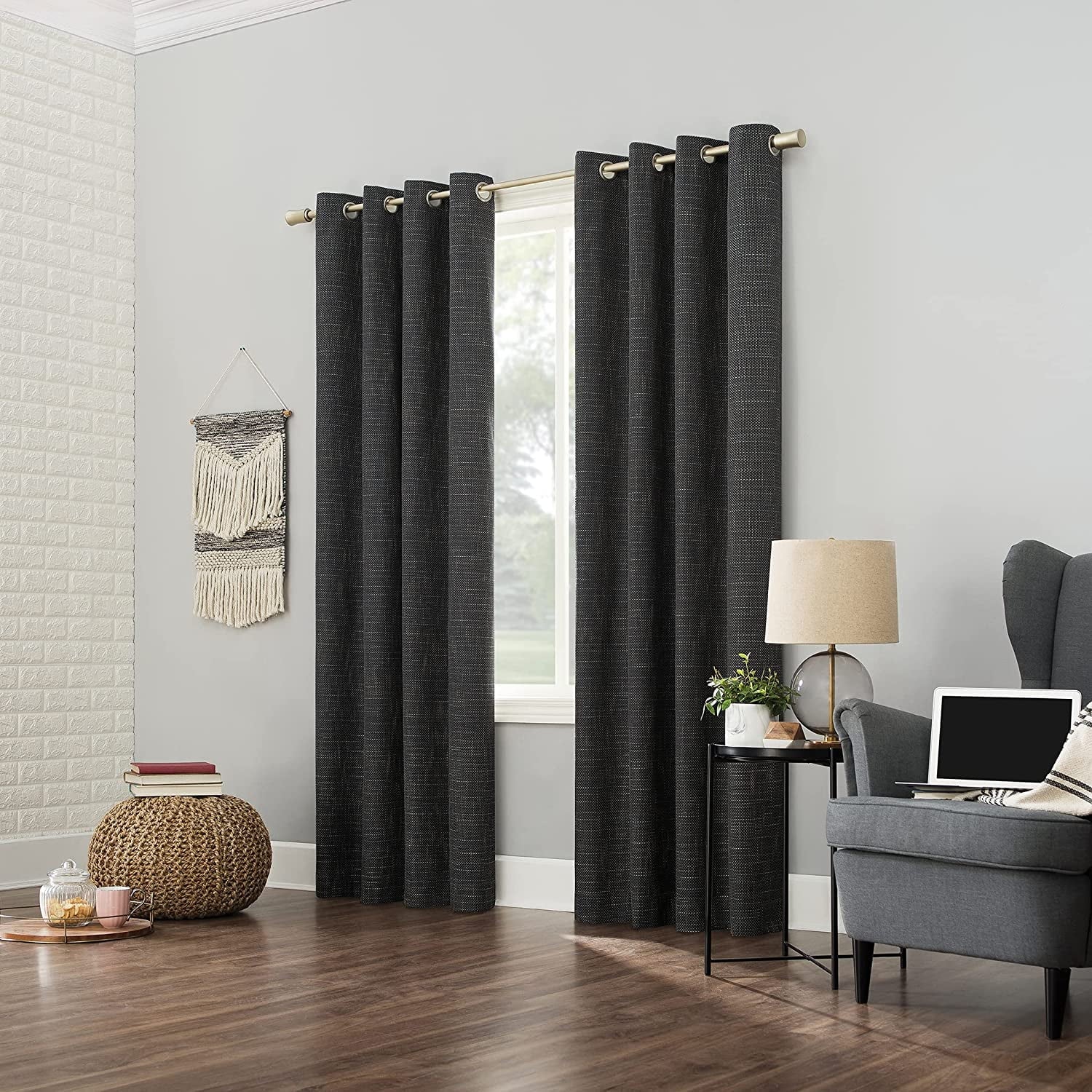 63-Inch Grommet Blackout Window Curtain Panel I9238