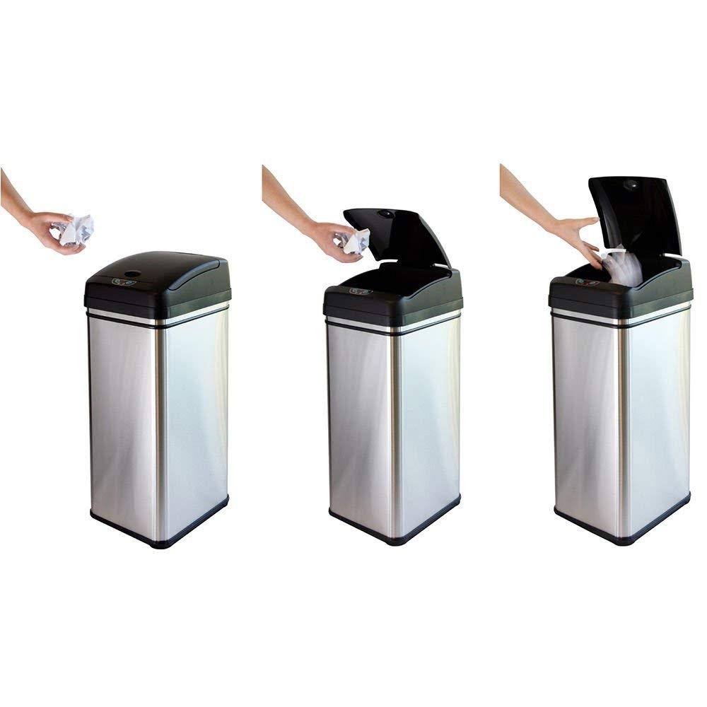 13 Gallon Automatic Sensor Kitchen Trash Can I301941