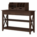 Bing Cherry Console Table with Storage and Desktop Organizers W48509
