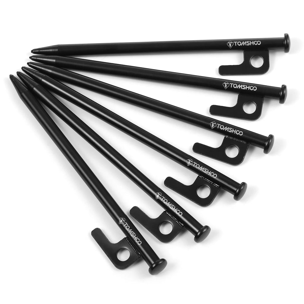 6PCS Heavy Duty Steel Tent Pegs, 8 Inch /12 Inch I312170