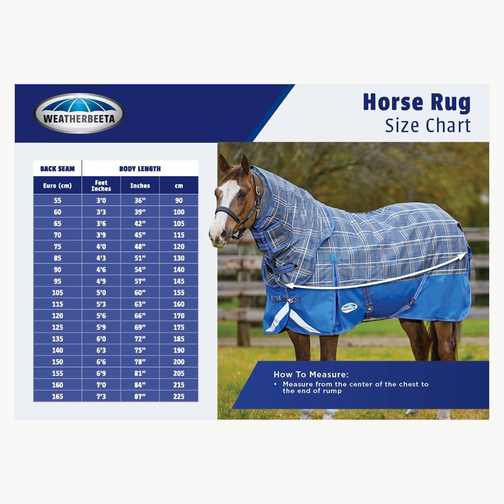 White/Blue Ripshield Detach-A-Neck Fly Sheet B51347