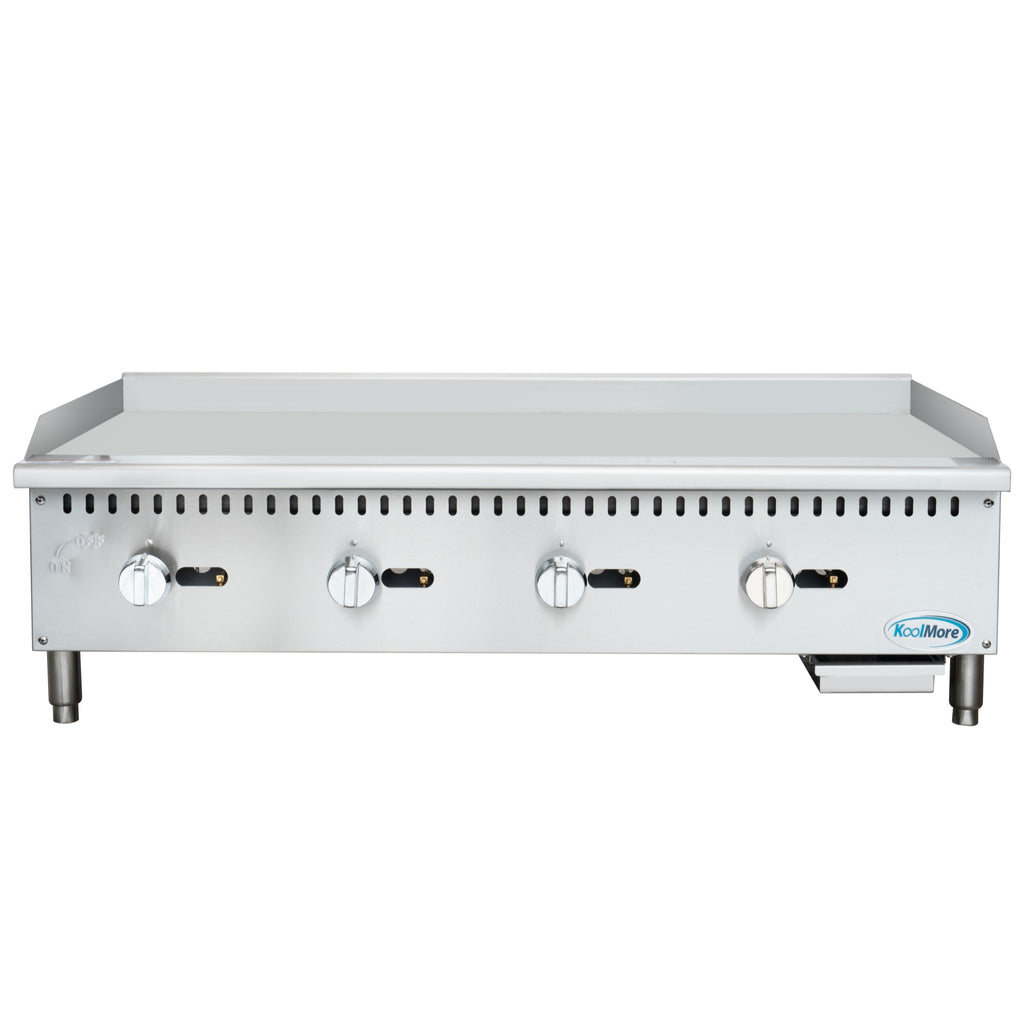 48 in. Natural Gas 4-Burner Griddle with 120,000 BTUs in Stainless-Steel S227