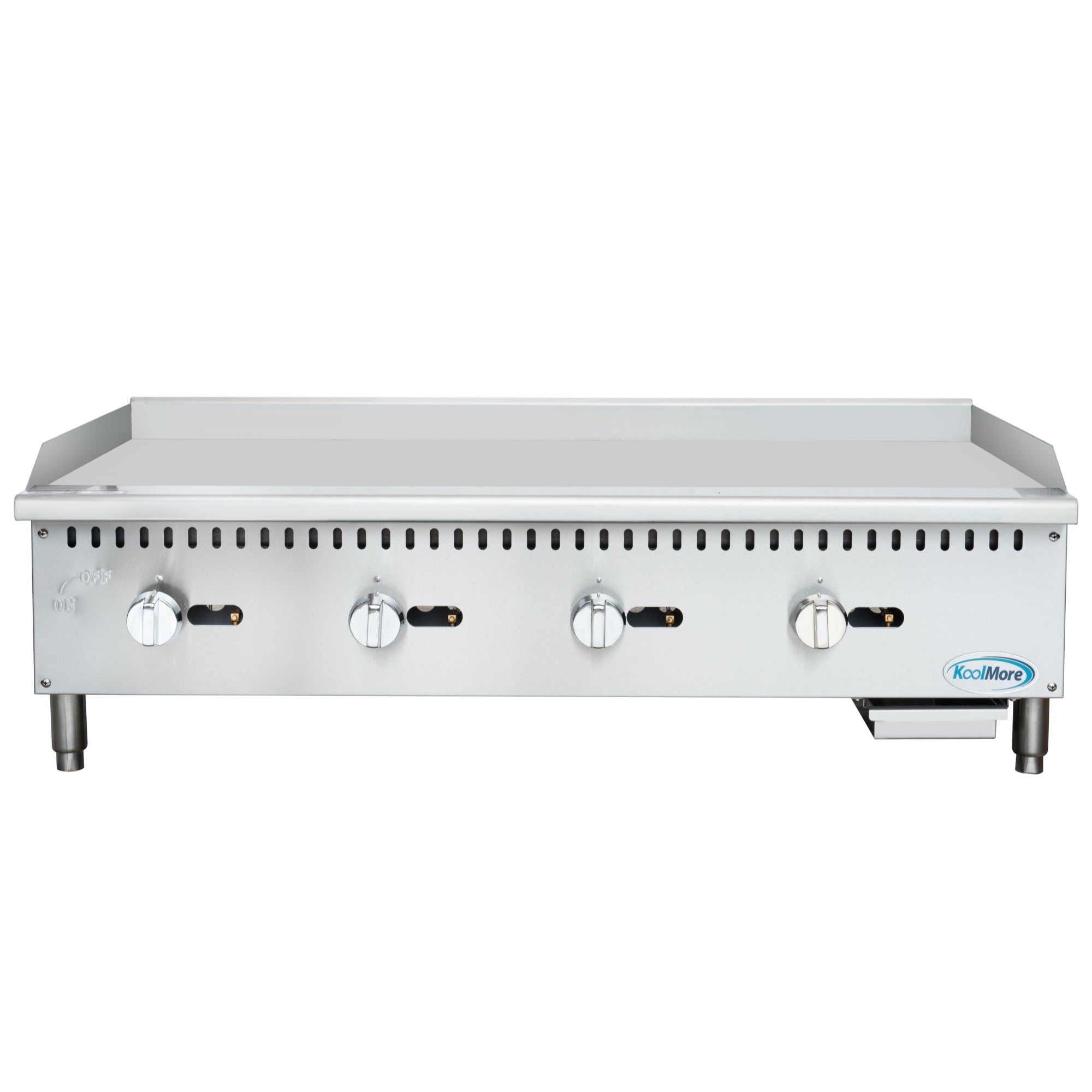 48 in. Natural Gas 4-Burner Griddle with 120,000 BTUs in Stainless-Steel S227
