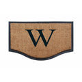 Black/Beige Rubber and Coir Non-Slip Extra Large Door Mat U852