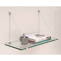 Satin Aluminum Cable Glass Shelf Kit J430