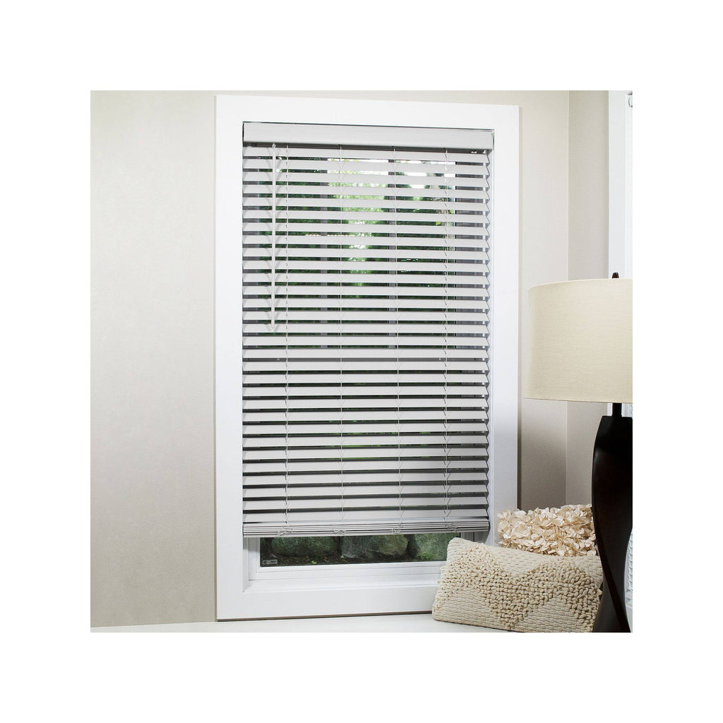 Grey Cordless Flat Slat Blind O70977