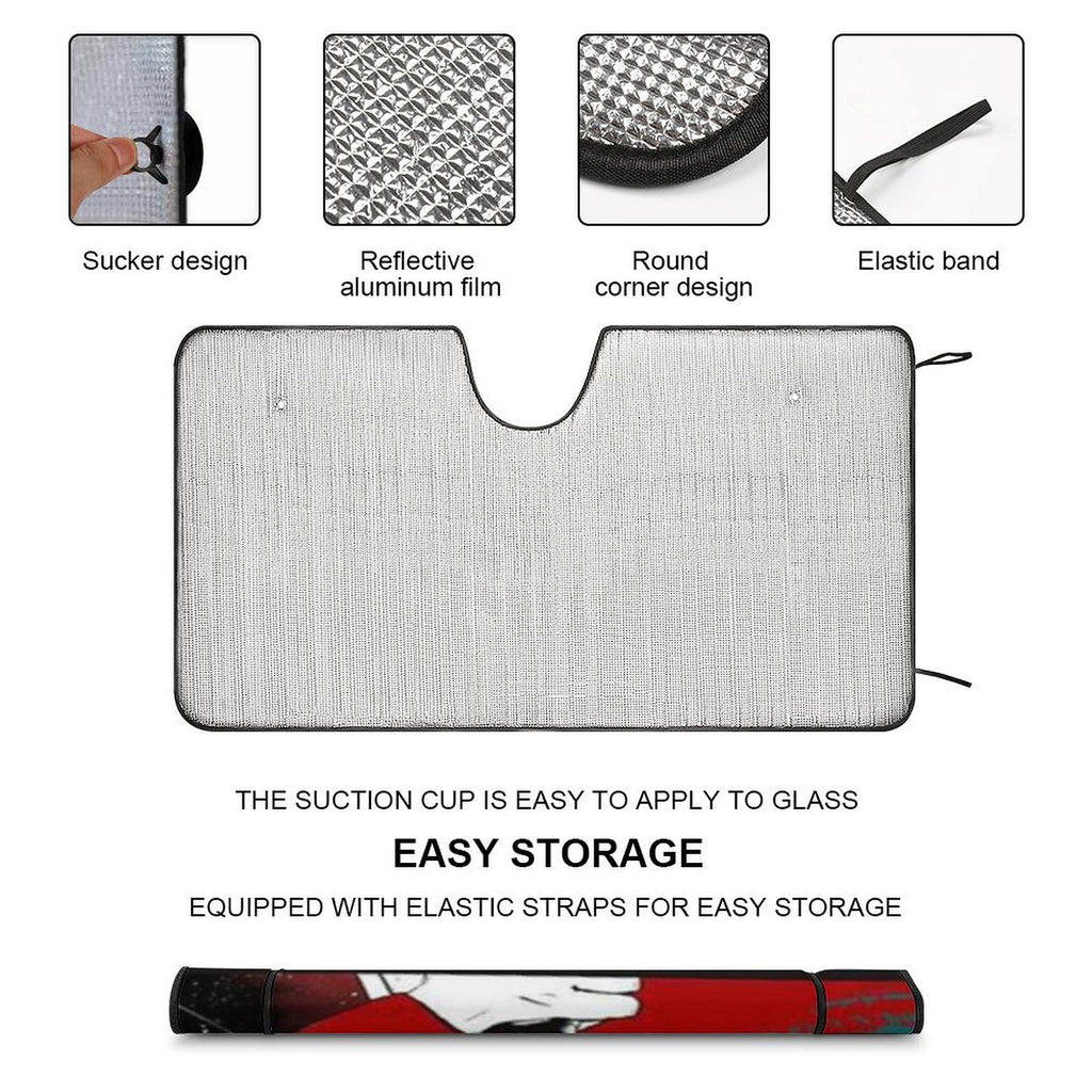 Foldable Reflective Car Windshield Sun Shade Cover P54929