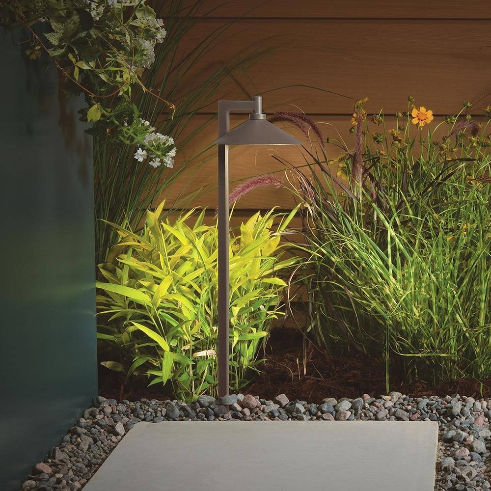 Textured Architectural Bronze LED Path Light M8494