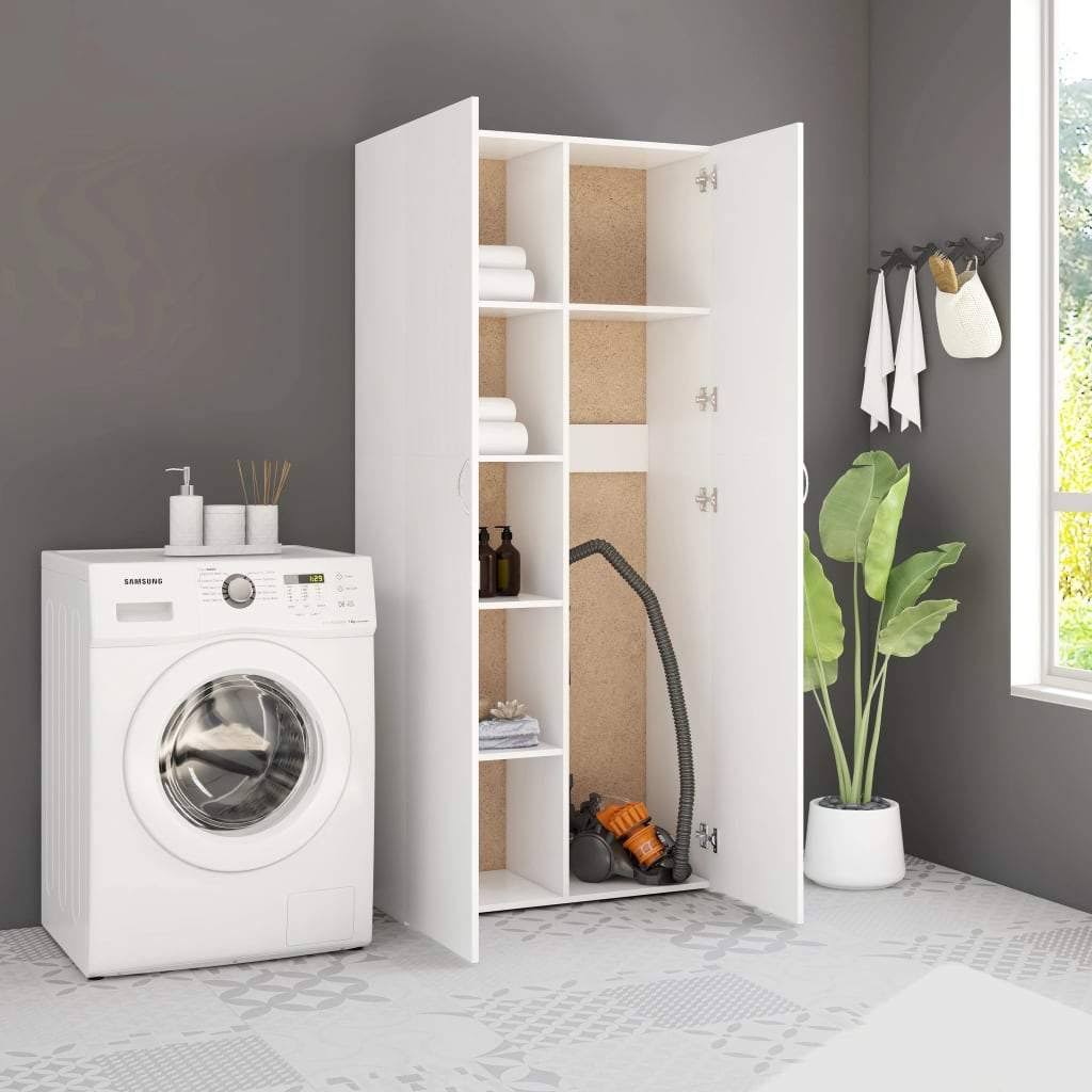 Concrete Gray Chipboard Storage Cabinet G2022