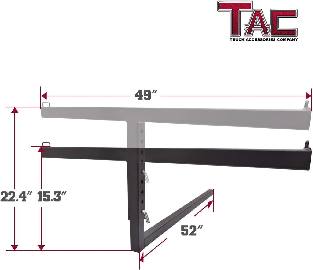 Truck Bed Hitch Mount Extender 500 LBS Capacity Utility Cargo Carrier R2833