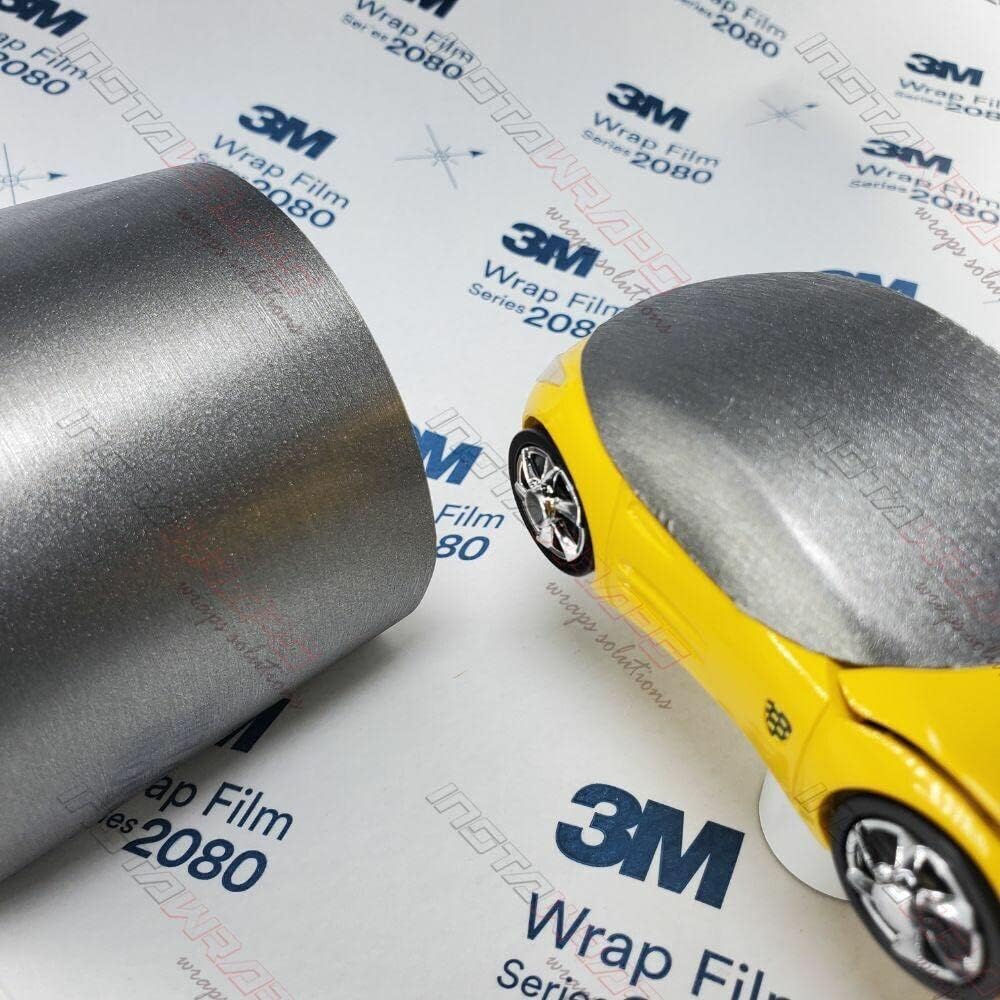 5ft x 5ft Brushed Titanium Car Wrap Vinyl Film Q69577